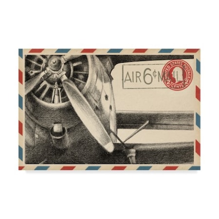 Ethan Harper 'Small Vintage Airmail Ii' Canvas Art,22x32